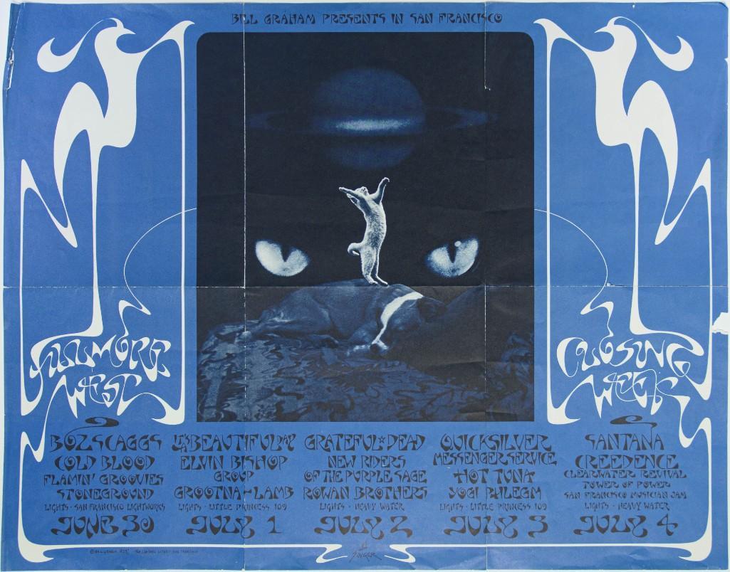 1971 BG-287 Closing of the Fillmore West RP2 Record Insert