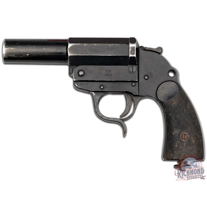 WWII 1940 German Third Reich Berlin-Lubecker LP34 Heer Signal Flare Pistol by Berghaus