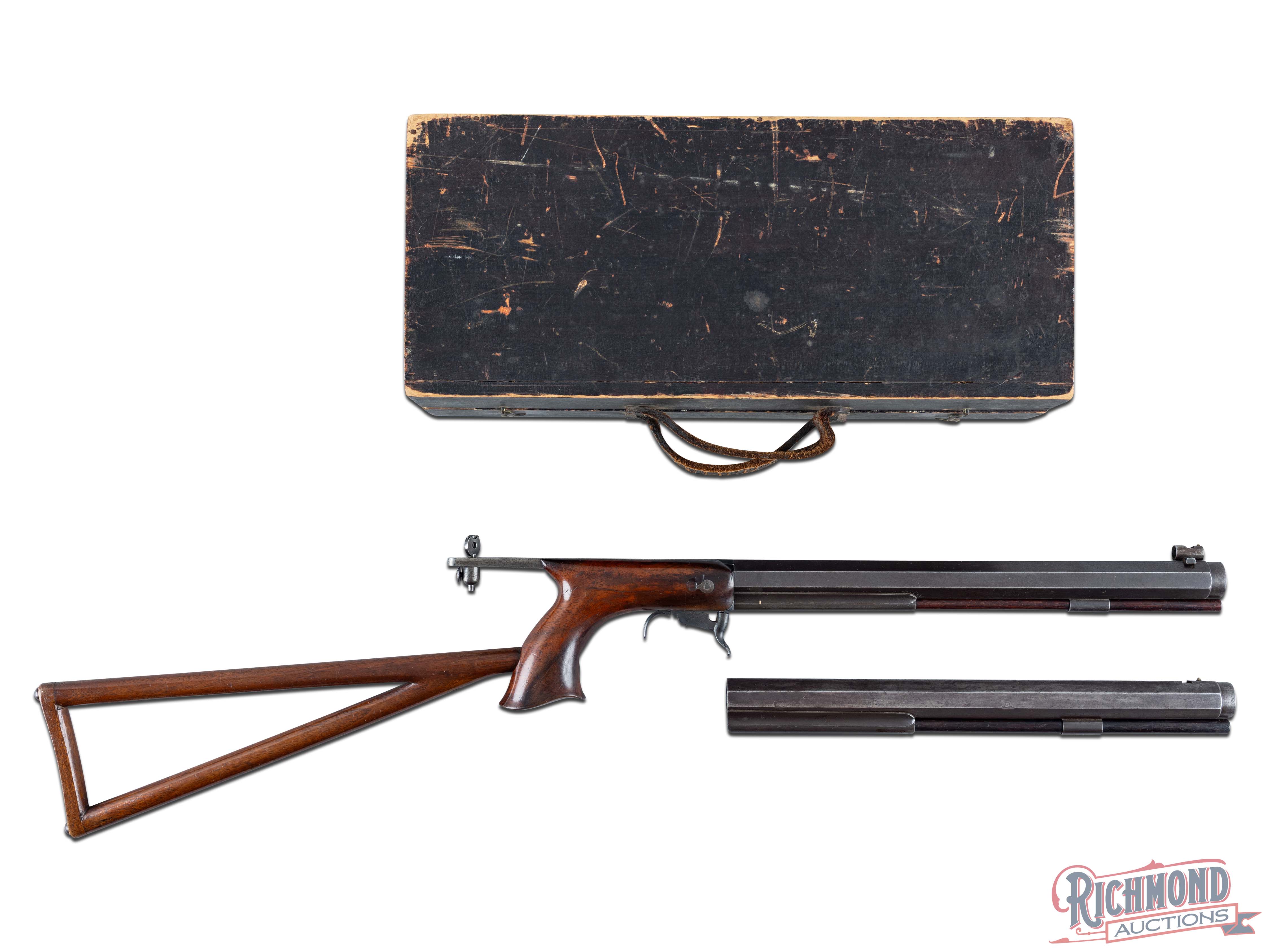 Cased NY Buggy Rifle With Two Barrels in 32 & 40 Cal By William ...