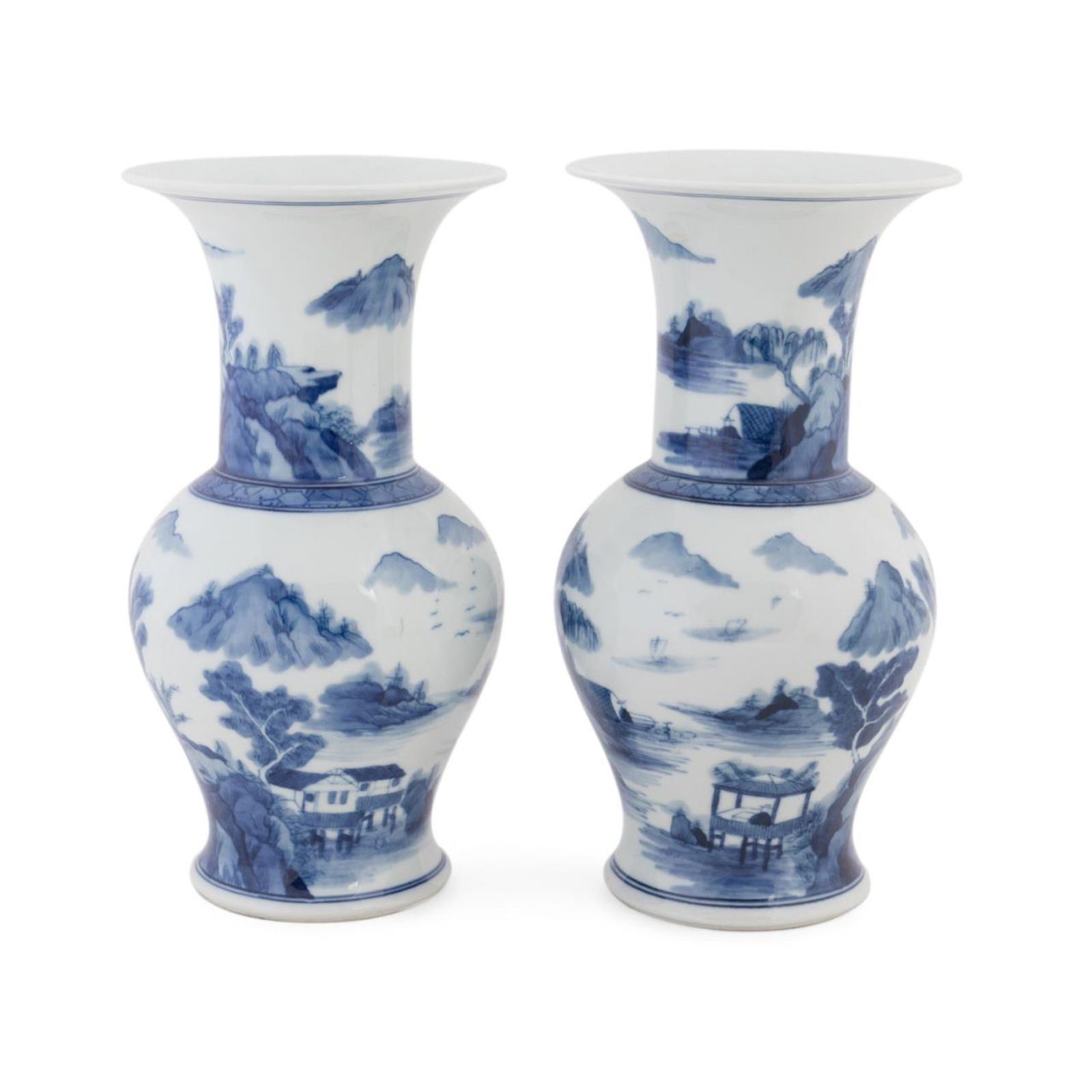 Blue & White Porcelain Fengweizun Vase