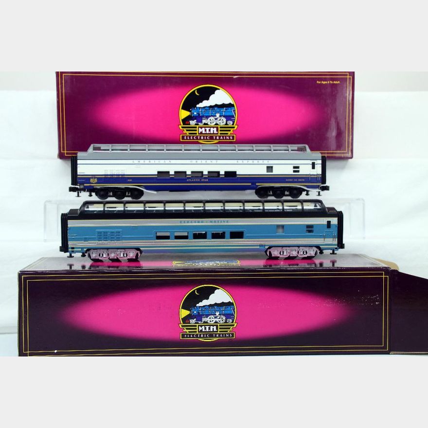 MTH O Gauge Orient Express 70 Foot ABS Full length Vista Dome Car And mth-o-gauge-orient-express-70-foot-abs-full-length-vista-dome-car-and