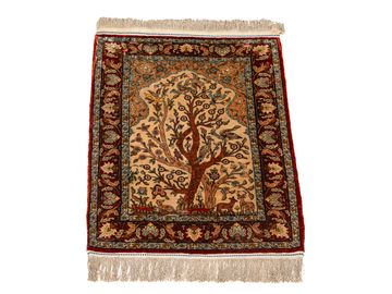 2'1" X 3'10" Turkish Herekeh Silk Rug
