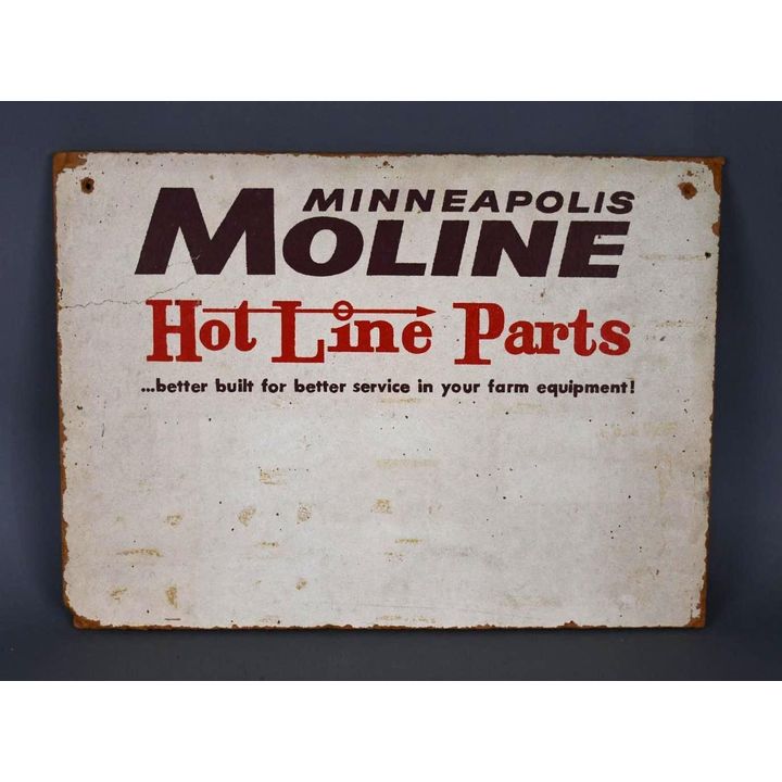 Minneapolis Moline Hot Line Parts Sign