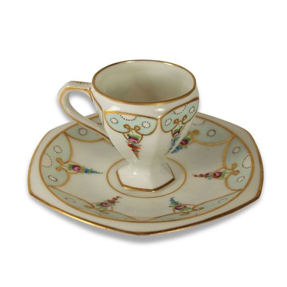 German Dresden Coffee Cup with matching Saucer