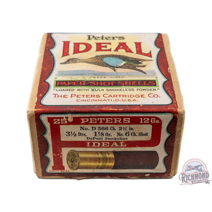Factory Full Peters 12 Gauge "Ideal" shotshell box