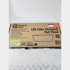 Commercial Electric 1 ft. x 2 ft. 25W Dimmable White Integrated LED Edge-Lit Flat Panel Flush Mount