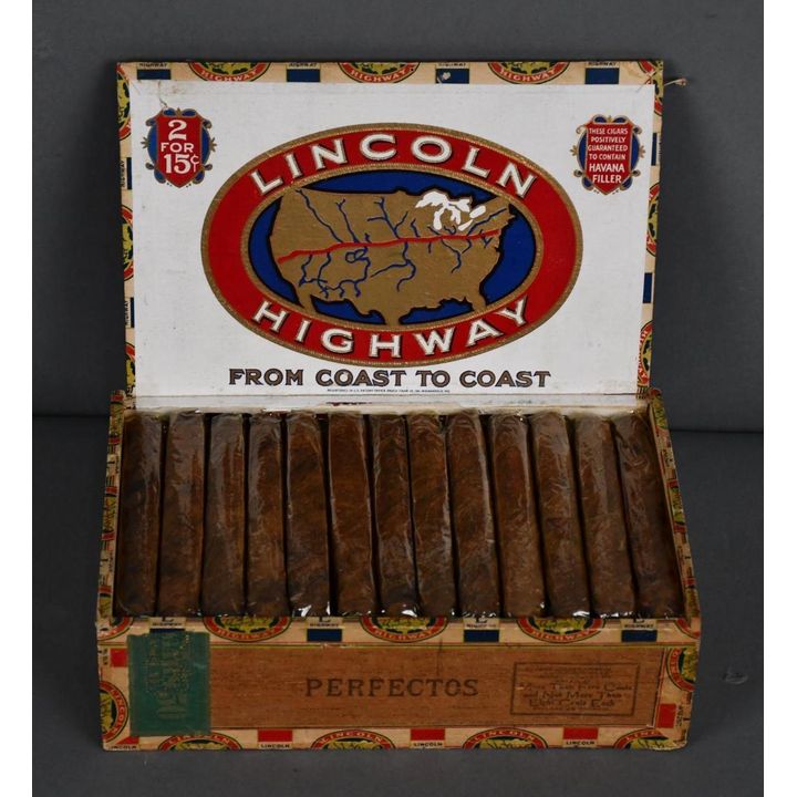 Lincoln Highway "From Coast to Coast" Cigar in Box