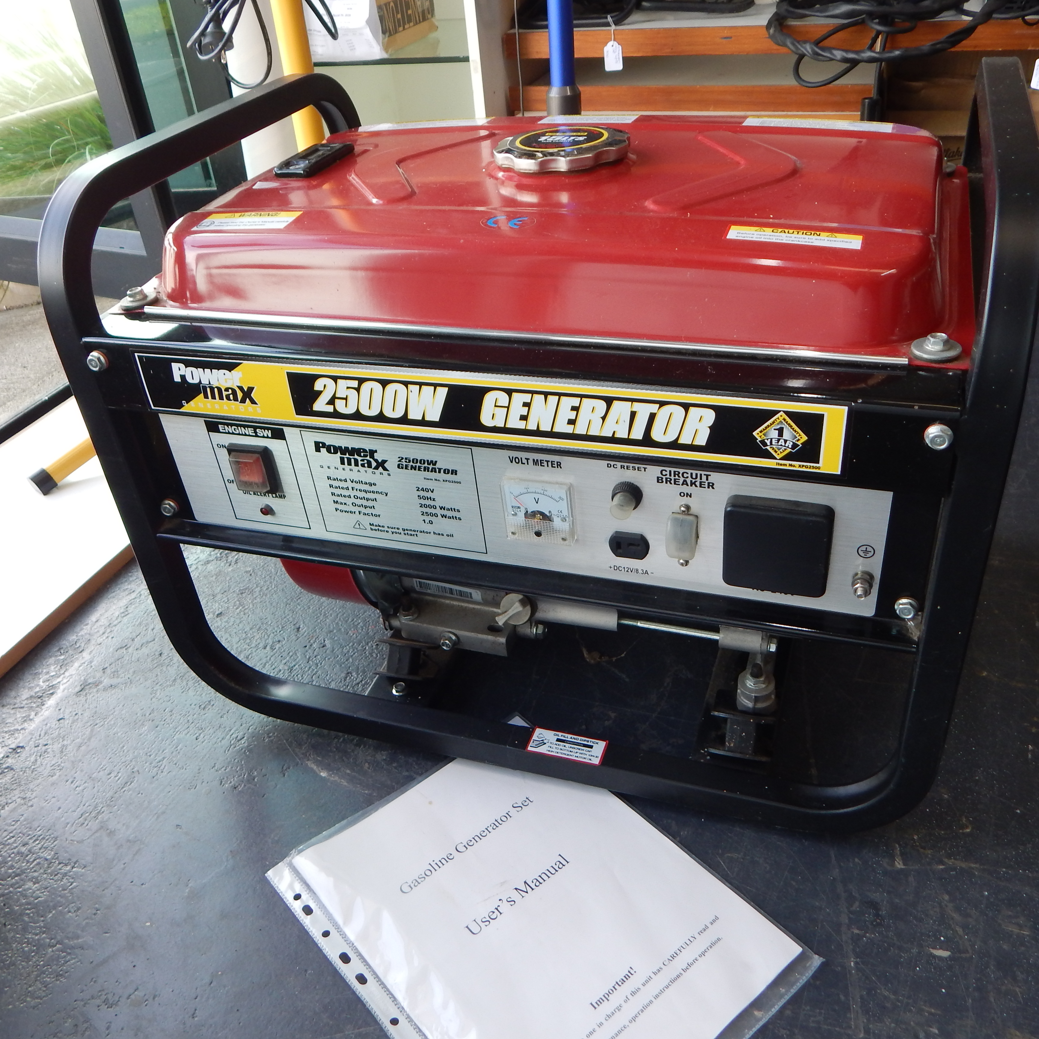 PowerMax 2500w Generator - RP $788 — NZ auction result