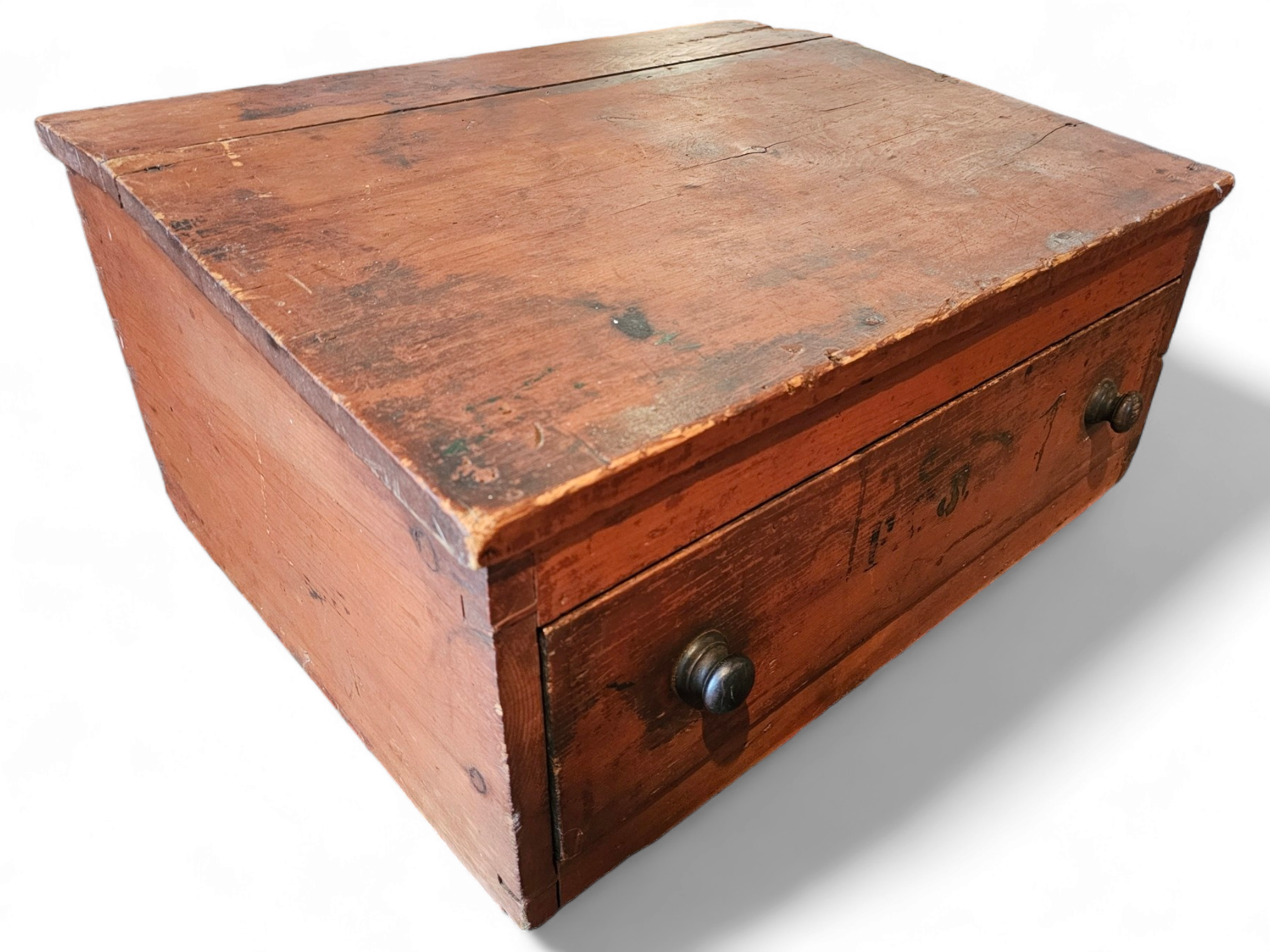 Early Single Drawer Desk Top EastWing Estate Sales & Auction Co.