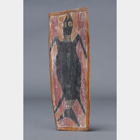 EARLY BARK PAINTING, ARTIST UNKNOWN, WEST ARNHEM LAND, NORTHERN TERRITORY