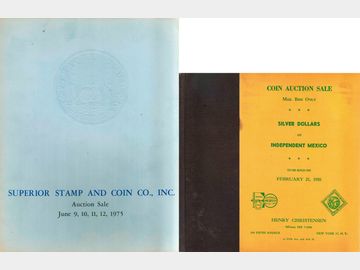 (Lote de 2 piezas) – Catálogos de subasta, Henry Christensen y Superior Stamp Coin Co.