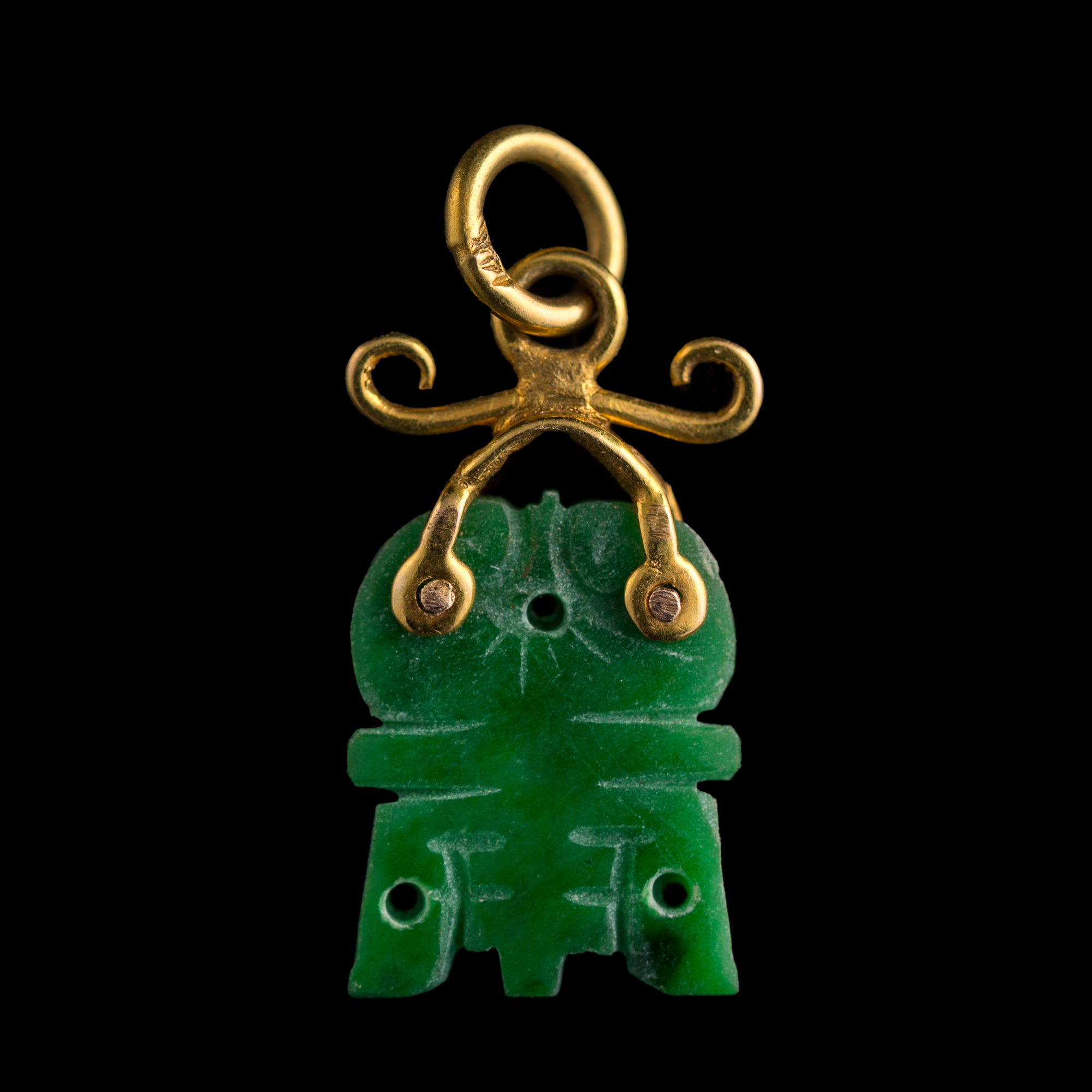 清代/民國翡翠首飾四件Four Chinese jadeite jewelry, Qing