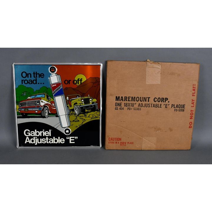 Gabriel Adjustable "E" w/Graphics Metal Sign (TAC)
