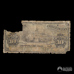Chile, Banco de Concepcion. 10 Pesos 1898.