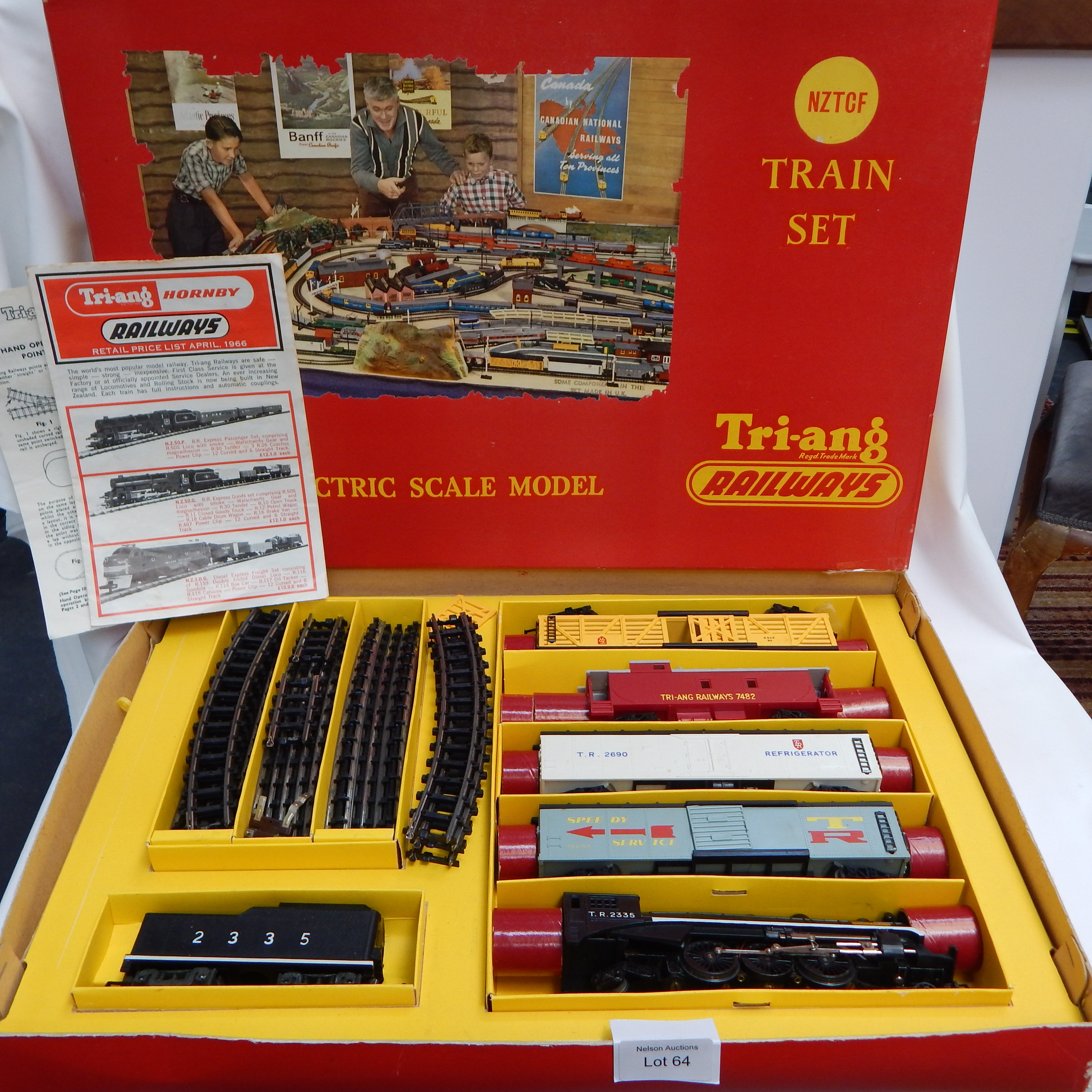 c 1966 Tri-ang / Horby NZTCF Train Set — sold at auction in New Zealand for $110