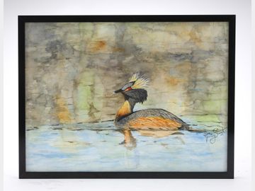 Watercolor on paper, Tommy Stewart, Massapequa, New York