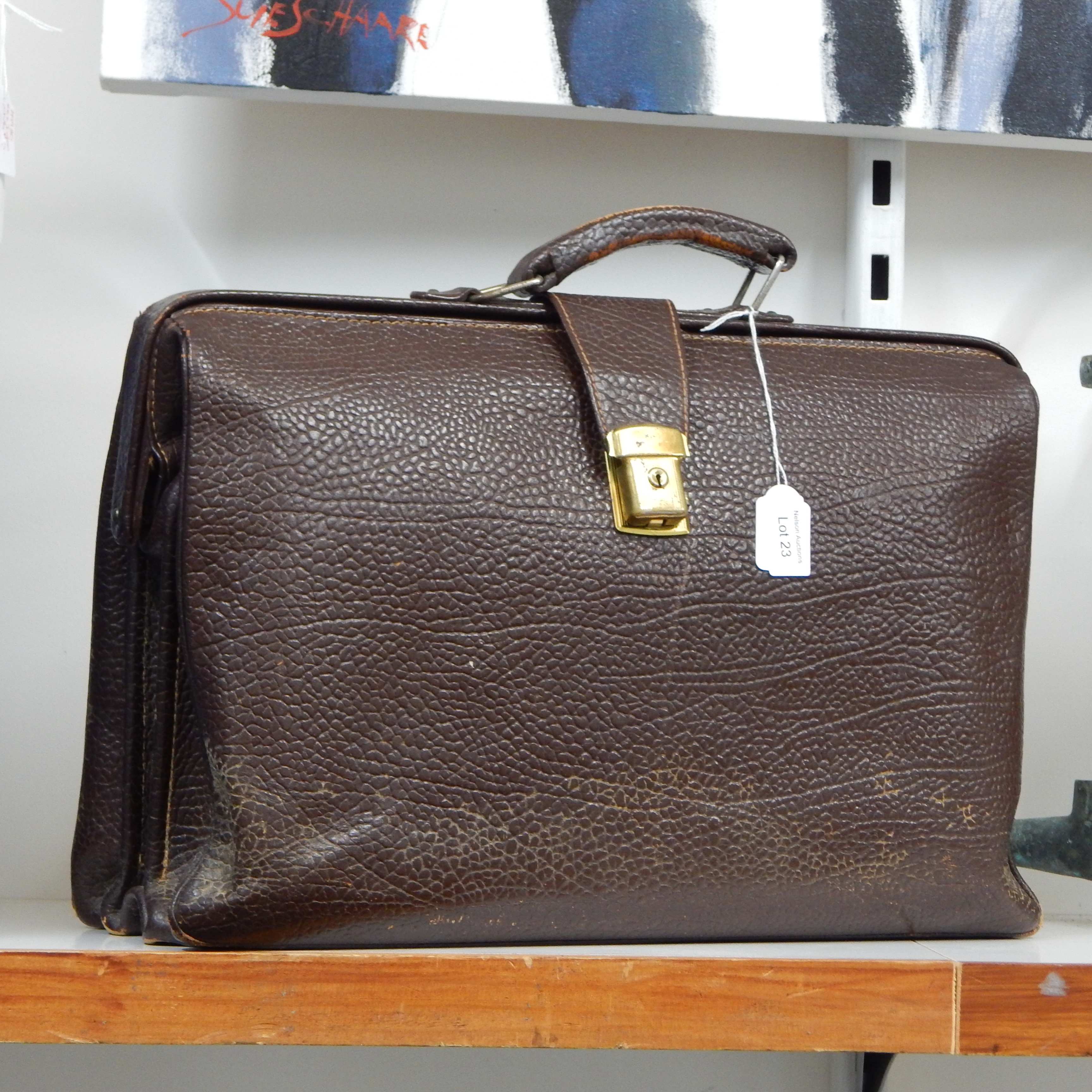 1930s Leather Brief Case - Czchoslovakia — NZ auction result