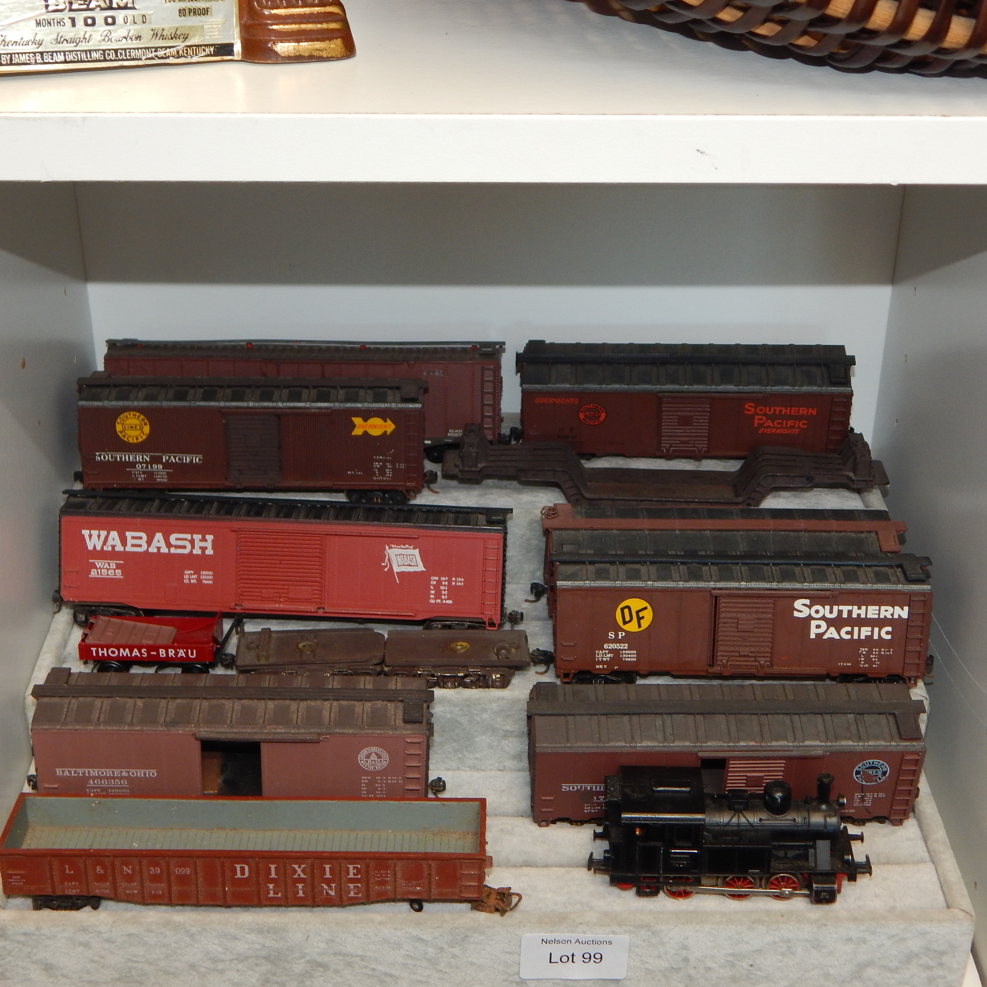 Model Train Engine and Stock Wagons — sold at auction in New Zealand for $15
