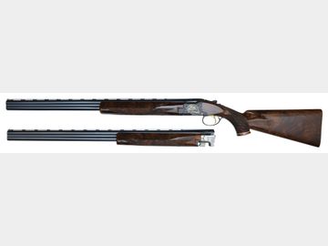 UTTERLY FANTASTIC SPECIAL ORDER BROWNING SUPERPOSED MIDAS GRADE 2 BARREL SET WITH CASE.