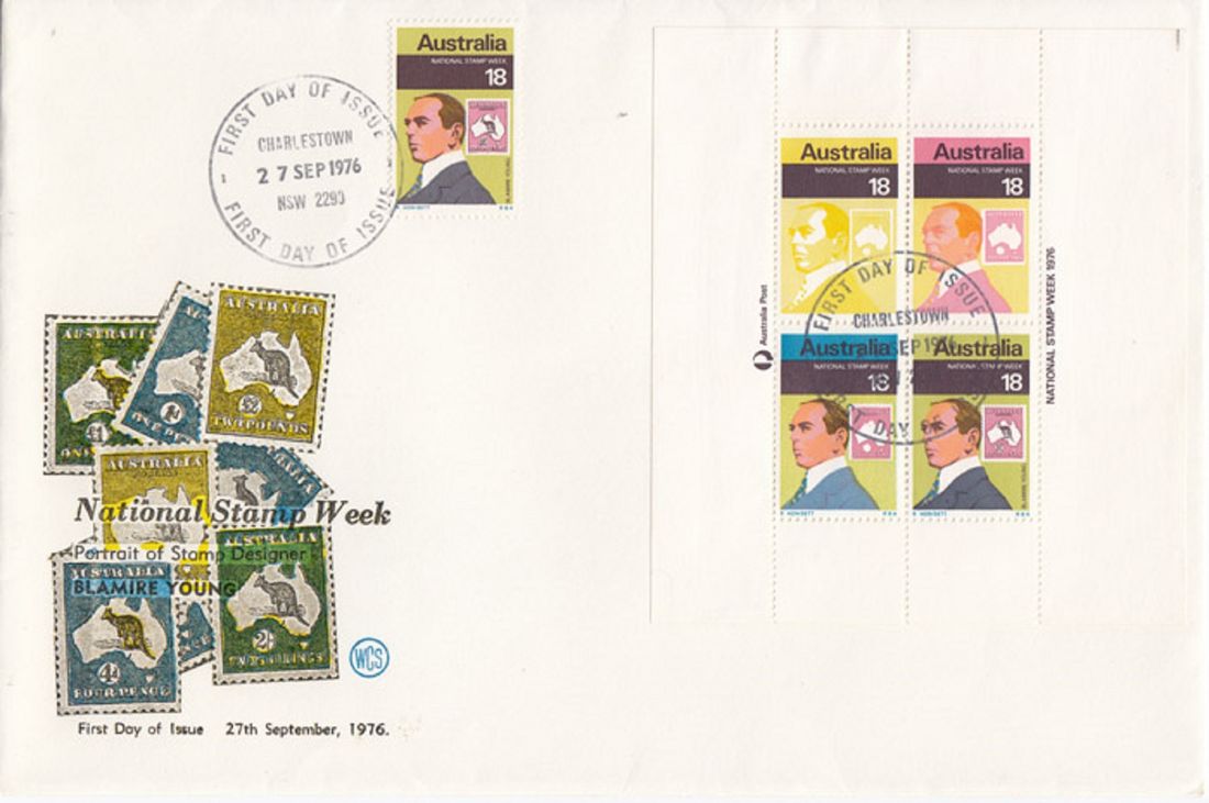 Australia 1976 'National Stamp Week' Stamp issues (6 items)