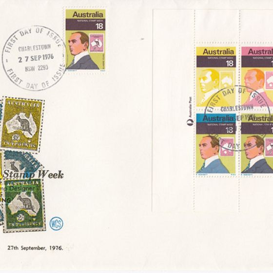 Australia 1976 'National Stamp Week' Stamp issues (6 items)