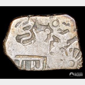 Imperio Maurya, Kosala. Karshapana. 324-293 a. C. (Chandragupta).