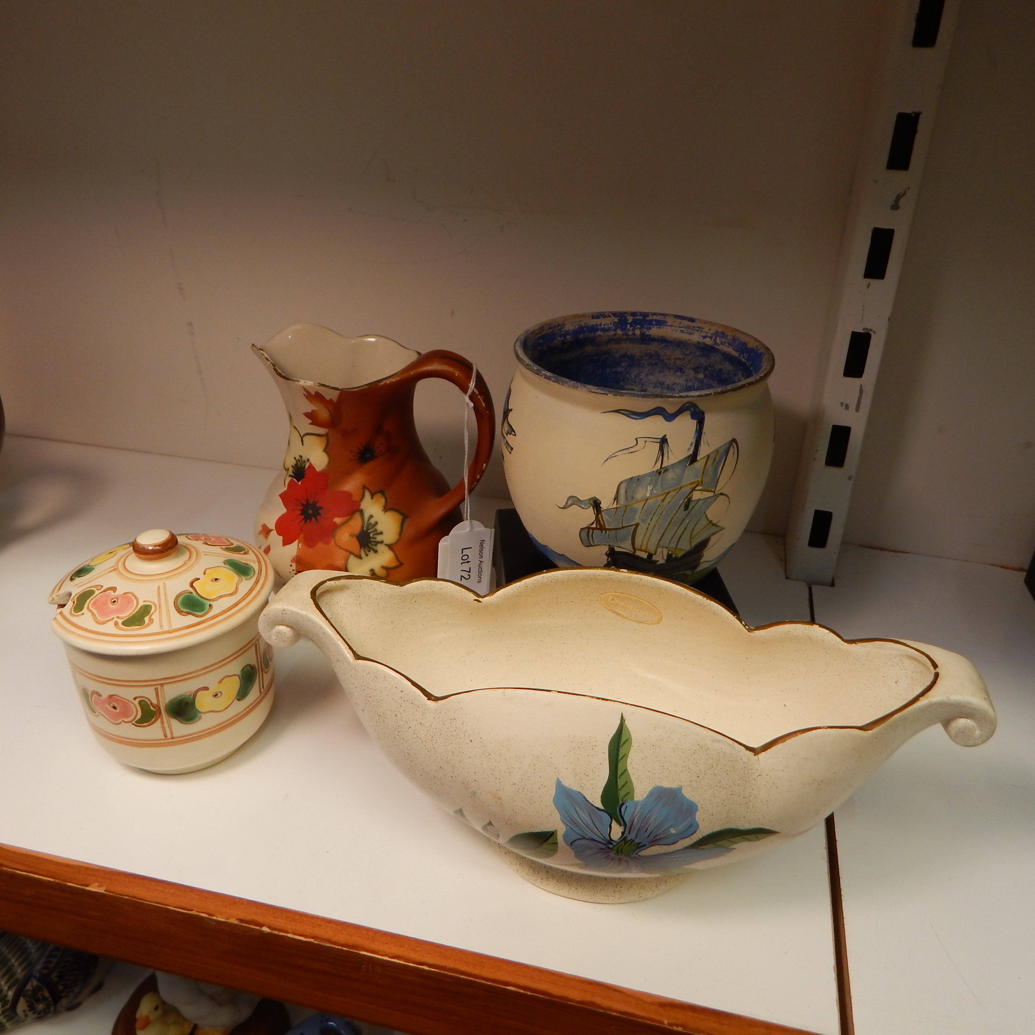 4pc Vintage Hand painted English China — NZ auction result