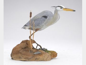 Miniature great blue heron, Steve Weaver, Cape Cod, Massachusetts.