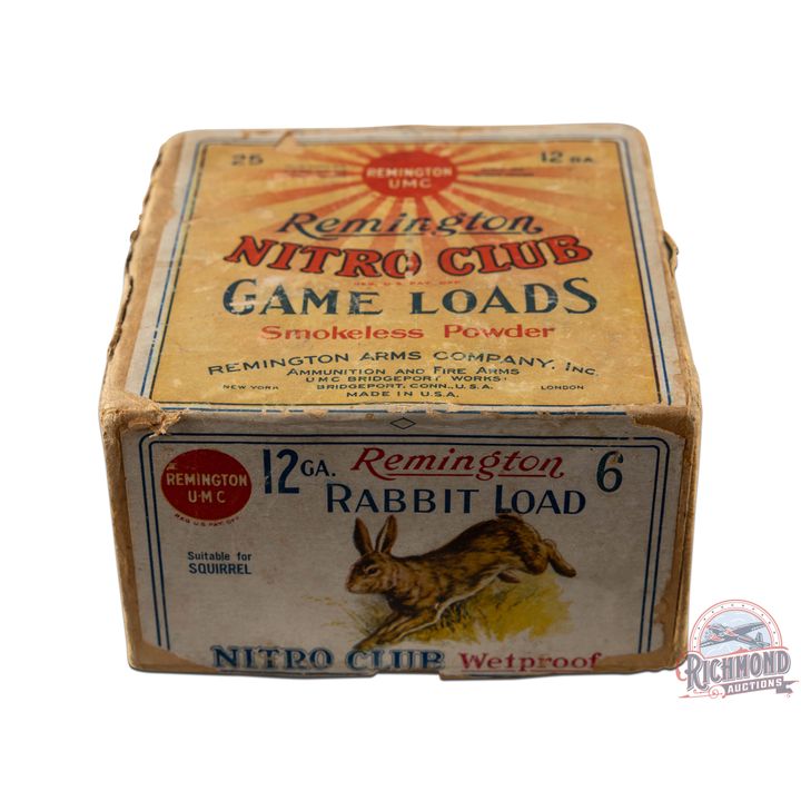 Partial Full Box Of Remington U.M.C. "Rabbit Load" Nitro Club Shotshells 12 GA