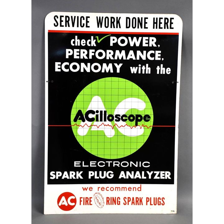 AC Acilloscope "Service Work Done Here" Metal Sign (TAC)