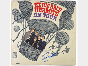 Herman’s Hermits: Peter Noone In-Person Signed "Herman’s Hermits on Tour" Album (BAS Authentication)