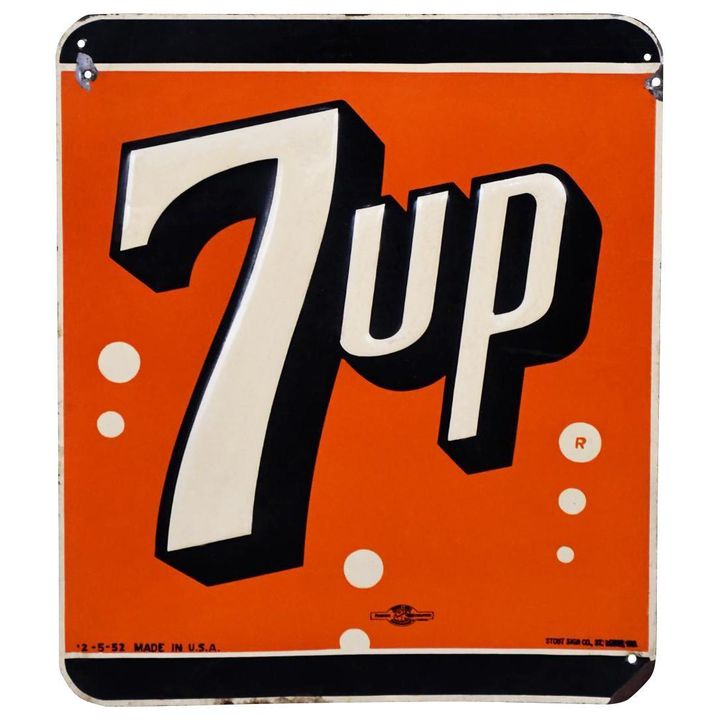 7up Logo Metal Sign (TAC)