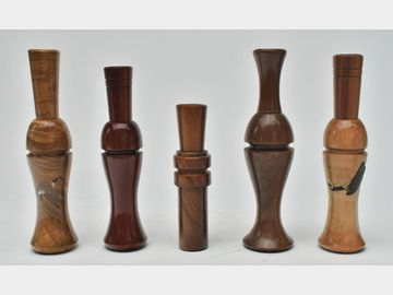 Lot of five game calls, Ken Martin, Idaho Falls, Idaho
