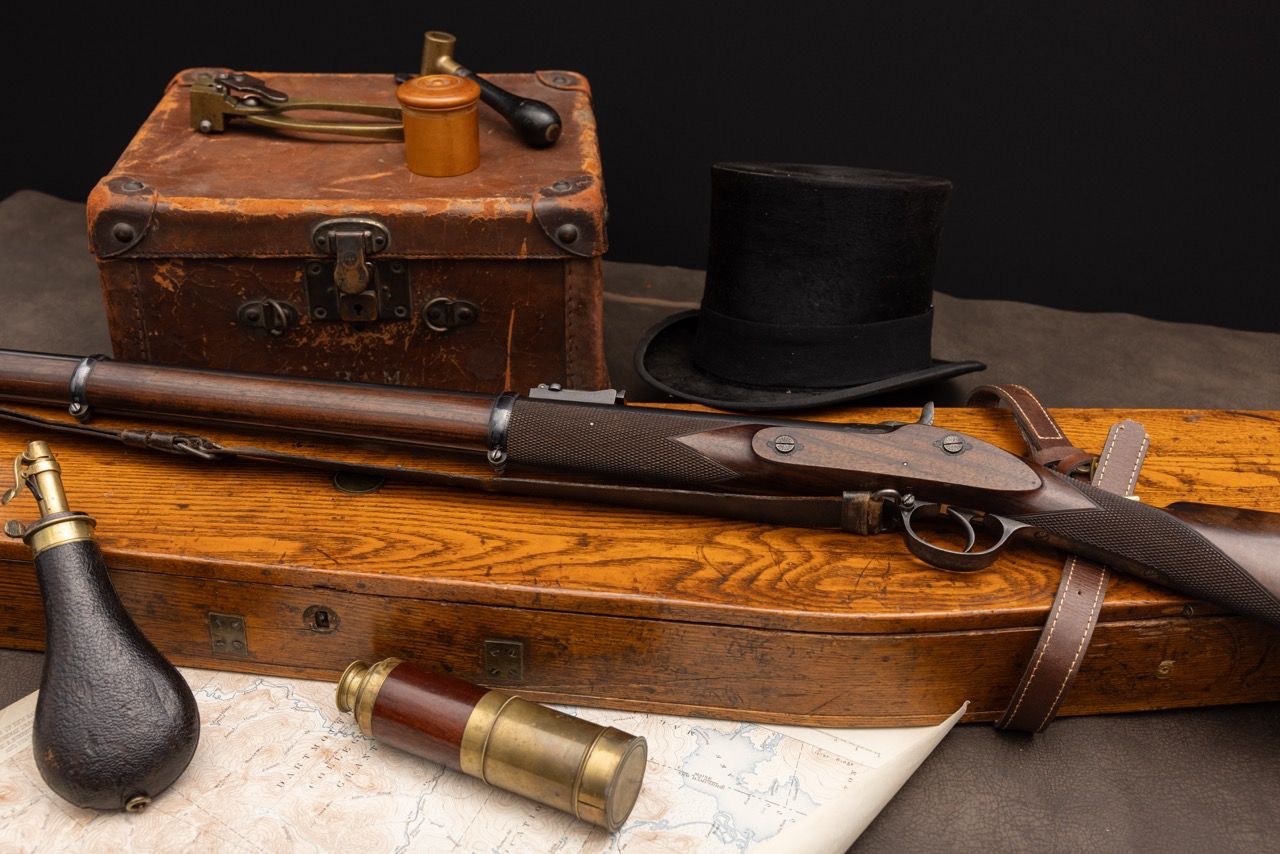 Rare London Armory Company Civil War Period Kerr Rifle in Case with ...