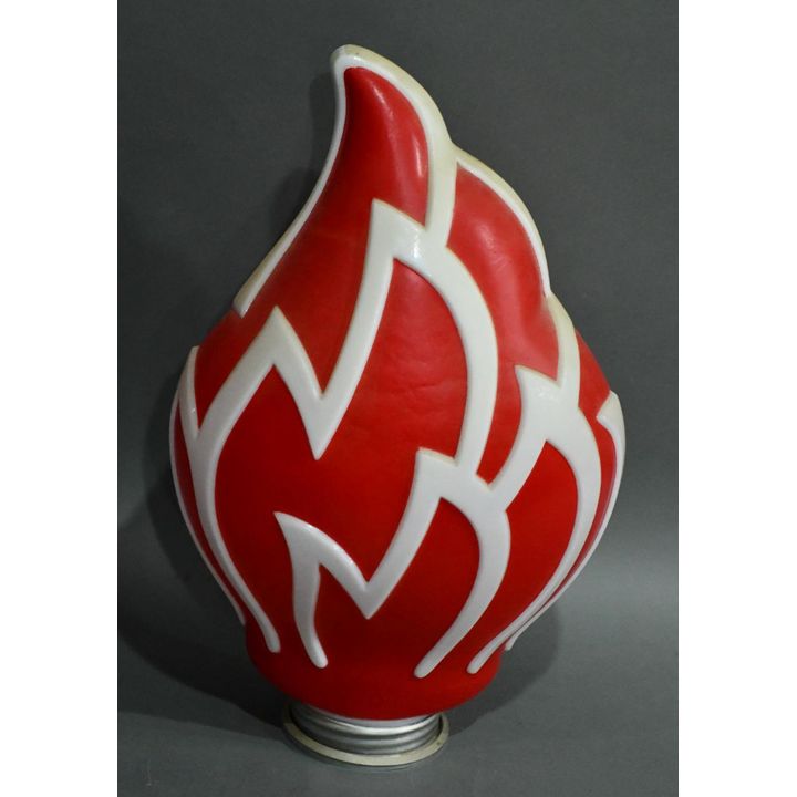 NOS Standard Oil Flame Globe Milk Glass