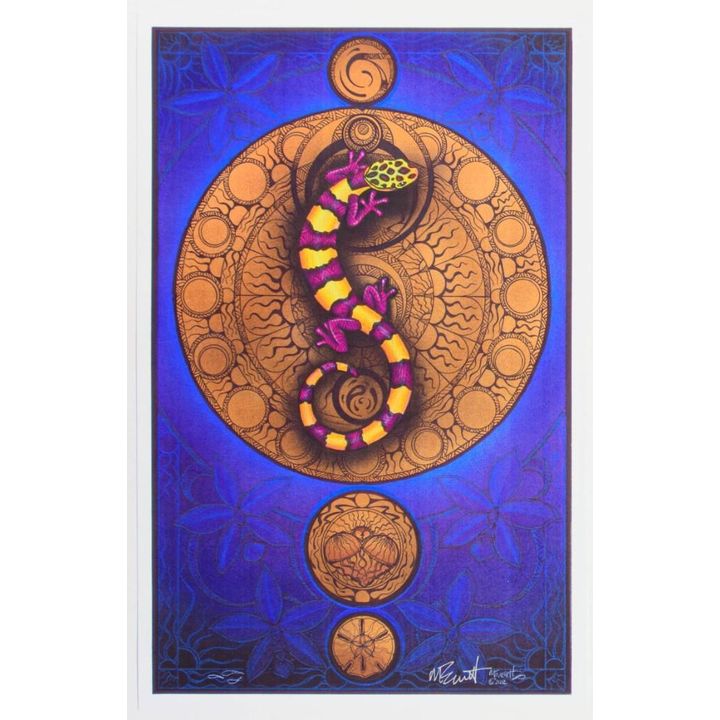 2002 Michael Everett Gecko Signed Everett Poster Mint 91
