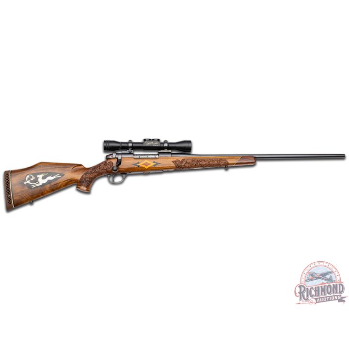 1973 West German Weatherby Mark V Bolt Action Rifle in .270 WBY Mag & Weatherby Scope