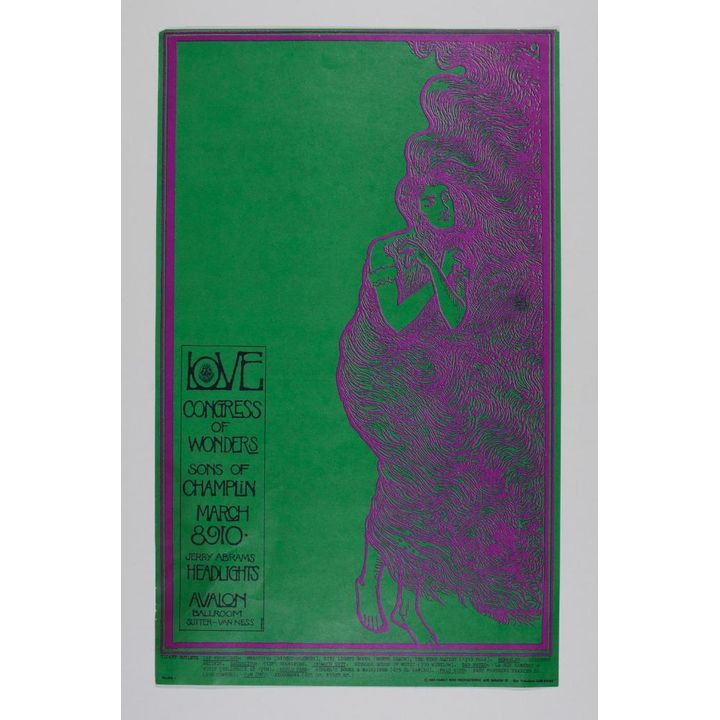 1968 FD-109 Love Avalon Ballroom Poster Excellent 73