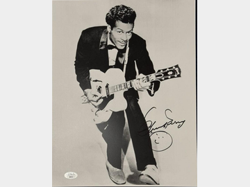 Chuck Berry Signed 11" x 14" Photo (JSA Authentication)