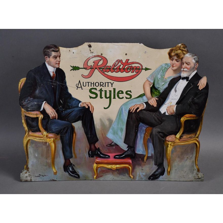 Ralston Authority Styles w/Great Image Metal Easel-Back Sign (TAC)