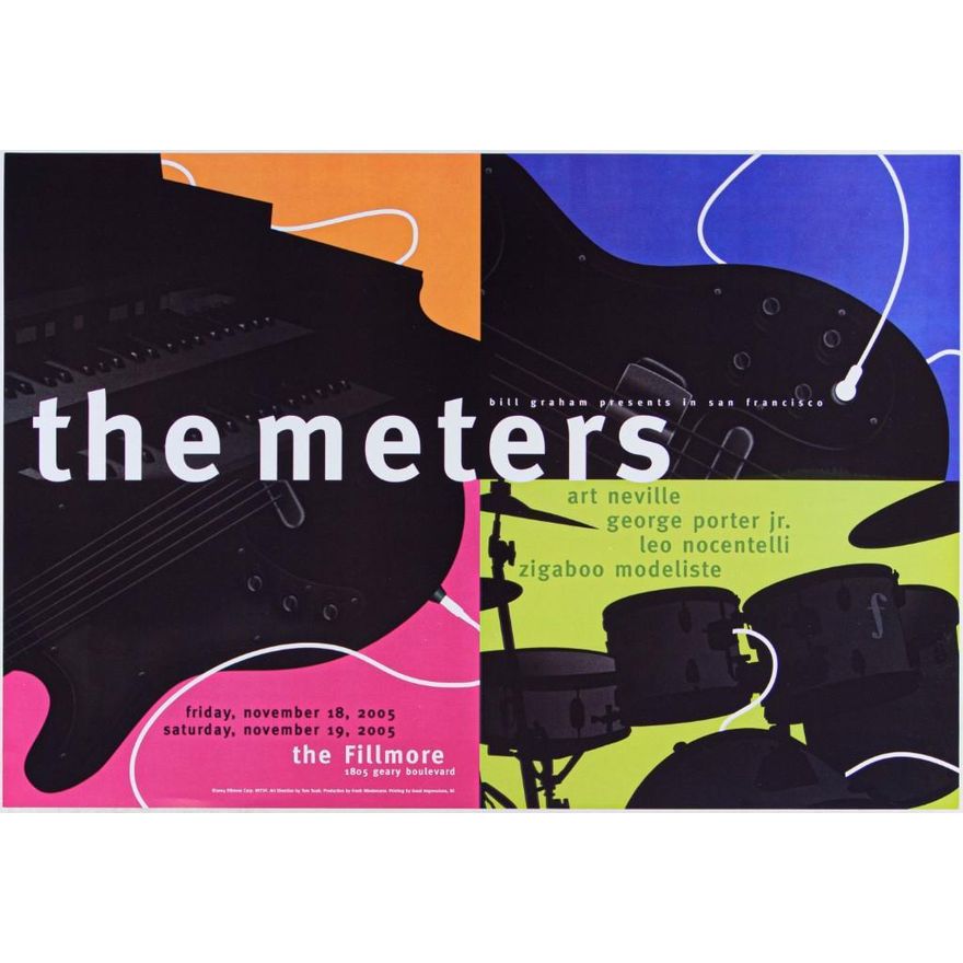 2005 NF-732 The Meters The Fillmore Poster Near Mint 87