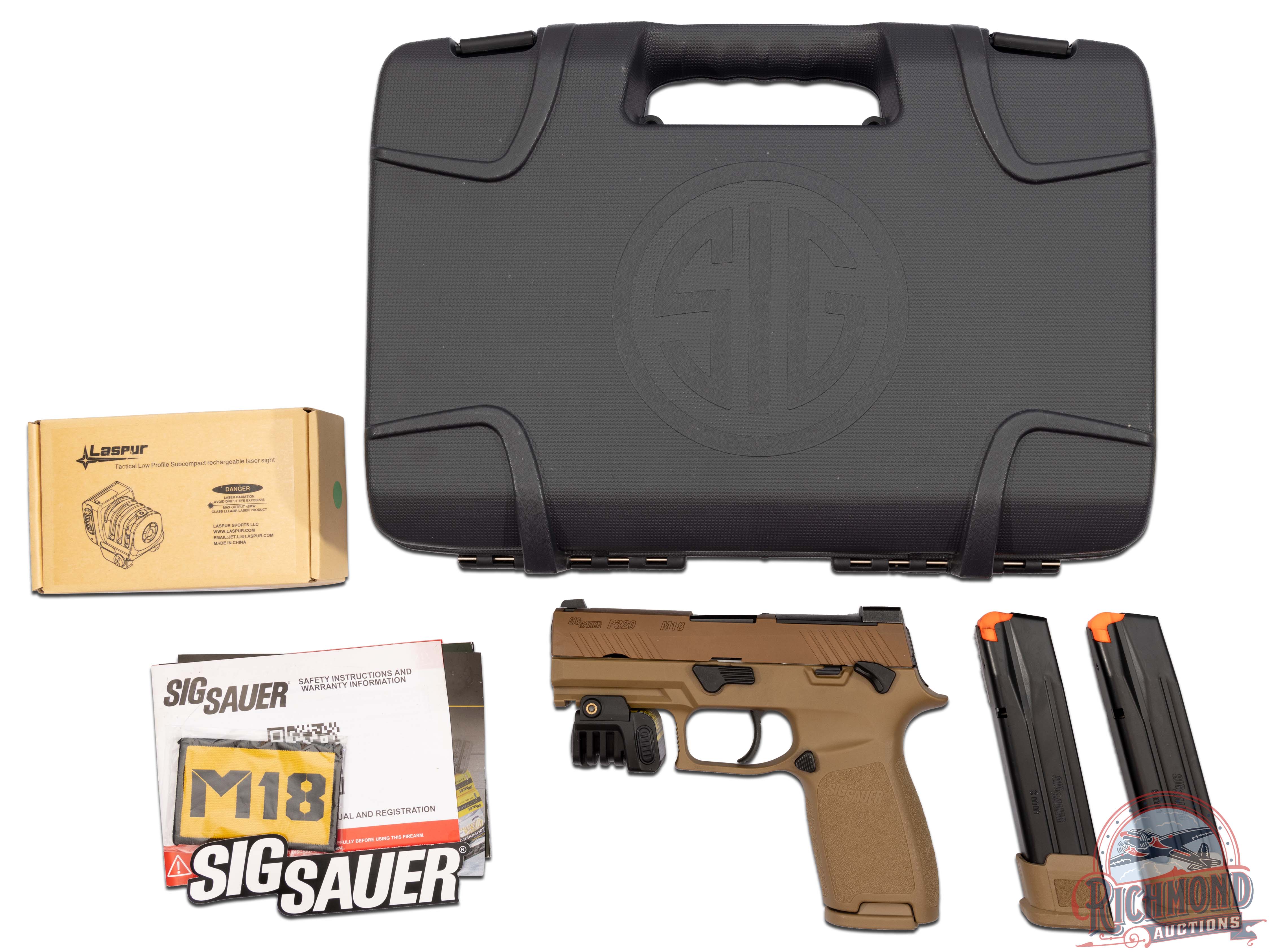 Sig Sauer P320 M18 Semi-Automatic 9mm Pistol in Original Case with ...