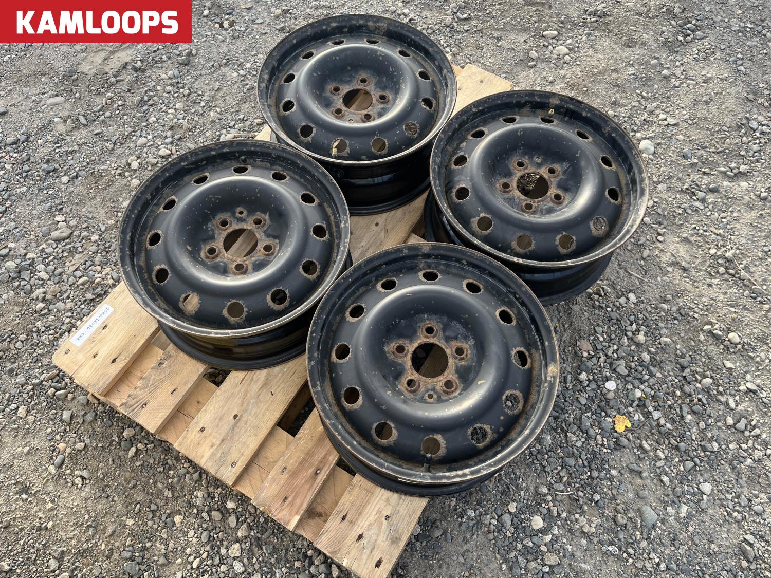 X74655NT (4) 16 Inch Steel Rims [25KG32026-002] | Team Auctions