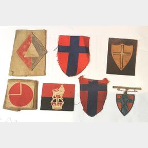 WW2.British Army cloth Formation Patches