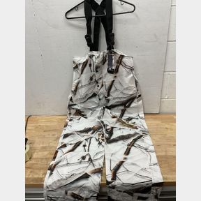 Huntworth - Men's Snow Camo Hunting Bibs - Medium
