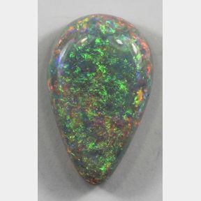 Australian Teardrop Solid Semi-Black Opal