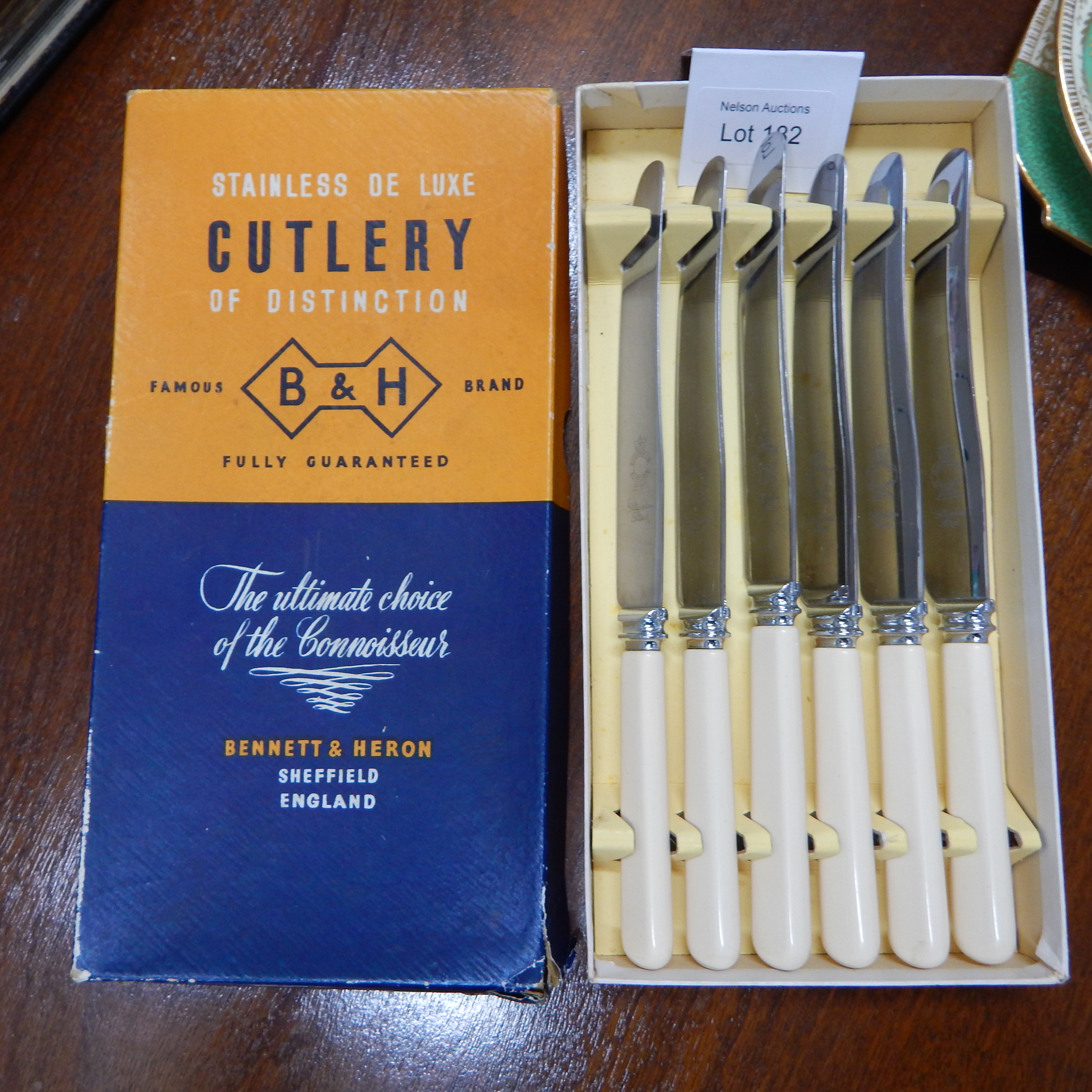 1 Doz Table Knives by Bennett & Heron — sold at auction in New Zealand for $80