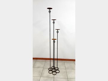 Wrought Iron floor standing candelabra