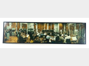 Michael Jackson Signed 31" x 8.5" Panoramic Photo of Hit Factory Session w/ DAT Tape (Beckett/BAS)