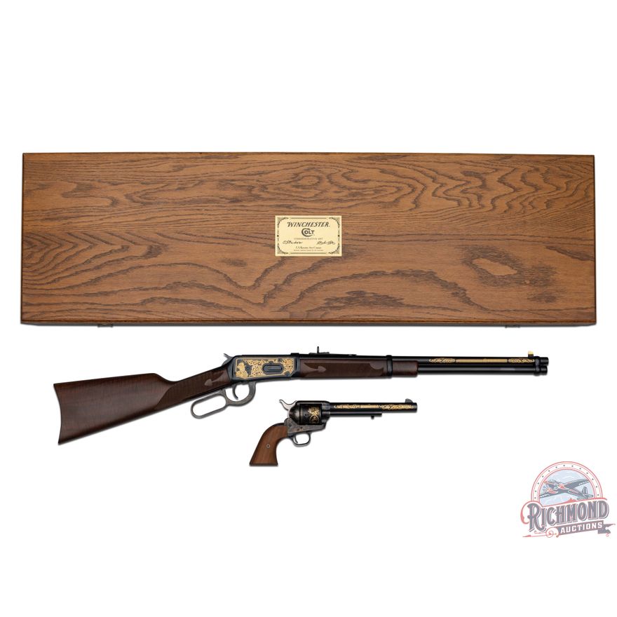 Winchester 1894 & Colt SAA Commemorative Set .44-40 WIN Rifle and Revolver in Display Case